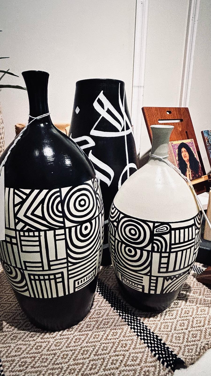 3 ceramic pots 3 ceramic pots